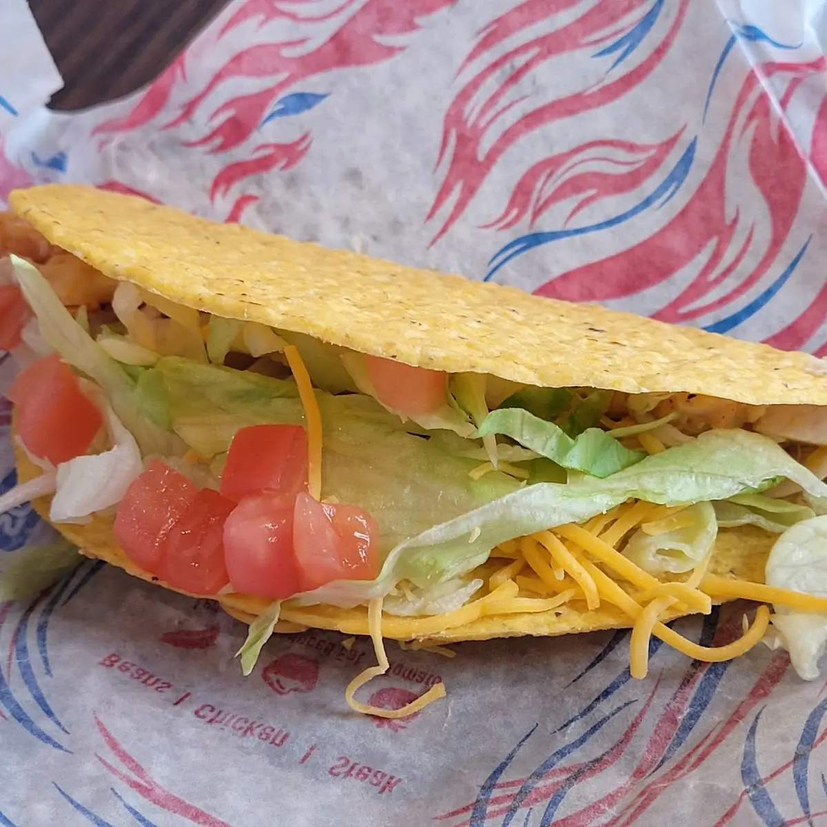 Crunchy Shell Chicken Taco