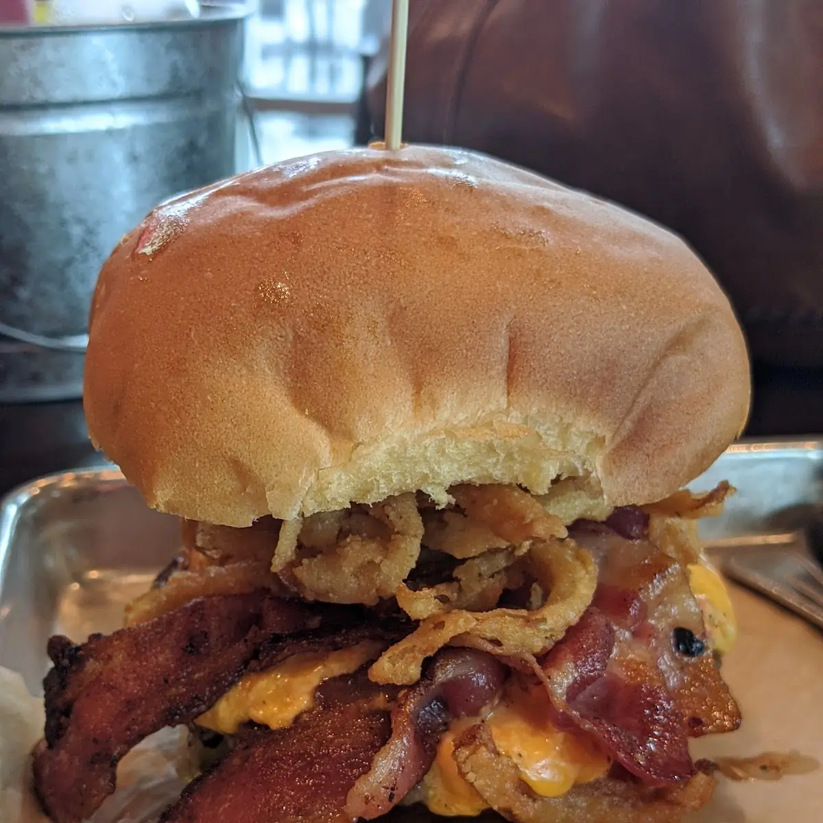 Pimento Cheese & Bacon Burger