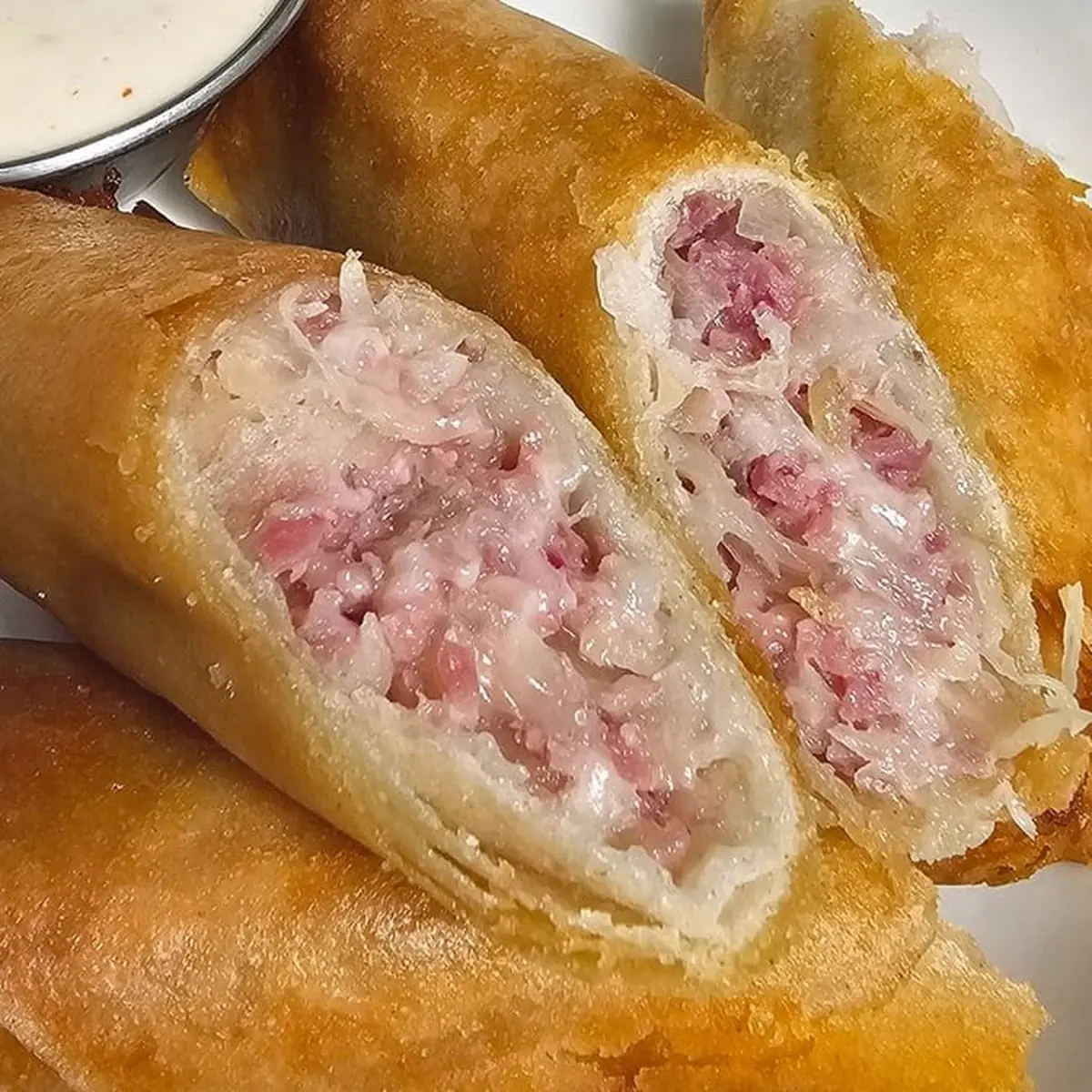 Reuben Egg Rolls