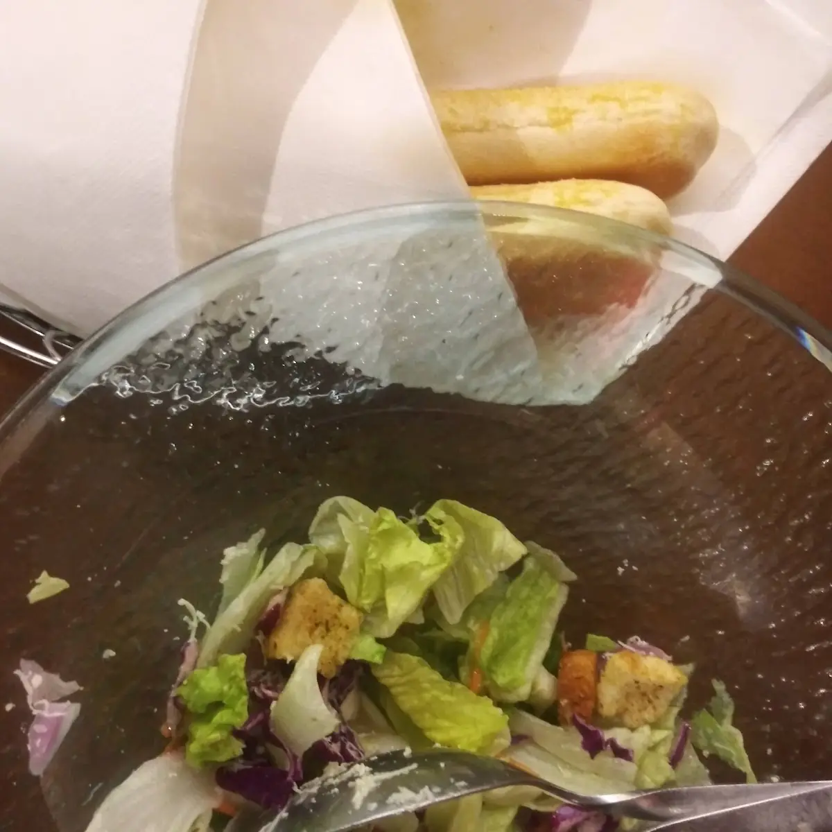 Salad and Bread Sticks