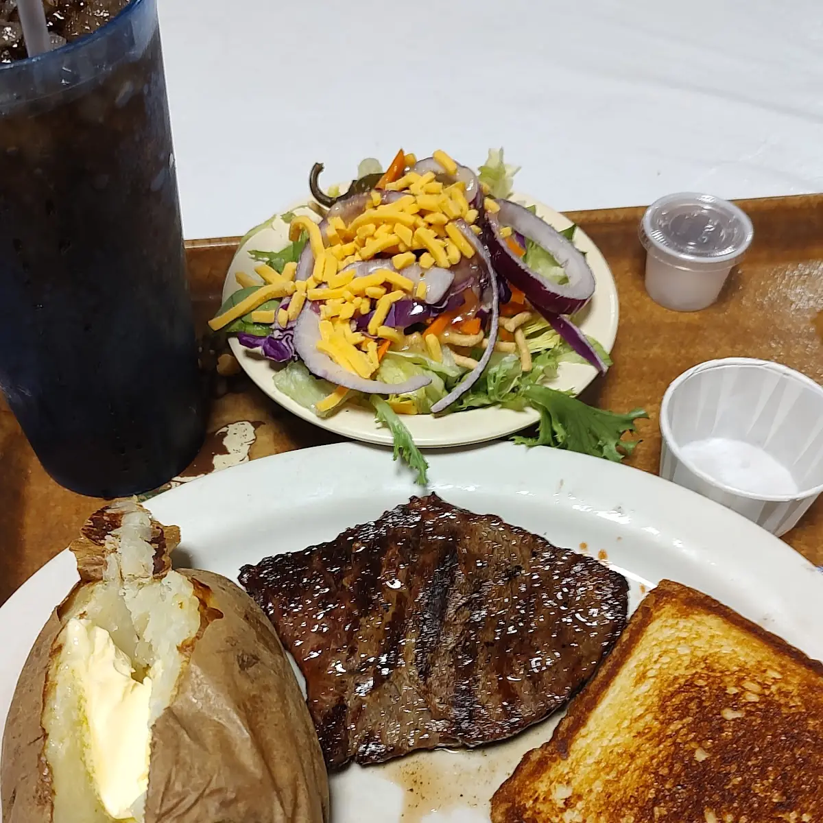 Ribeye Steak Loaded Baked Potato