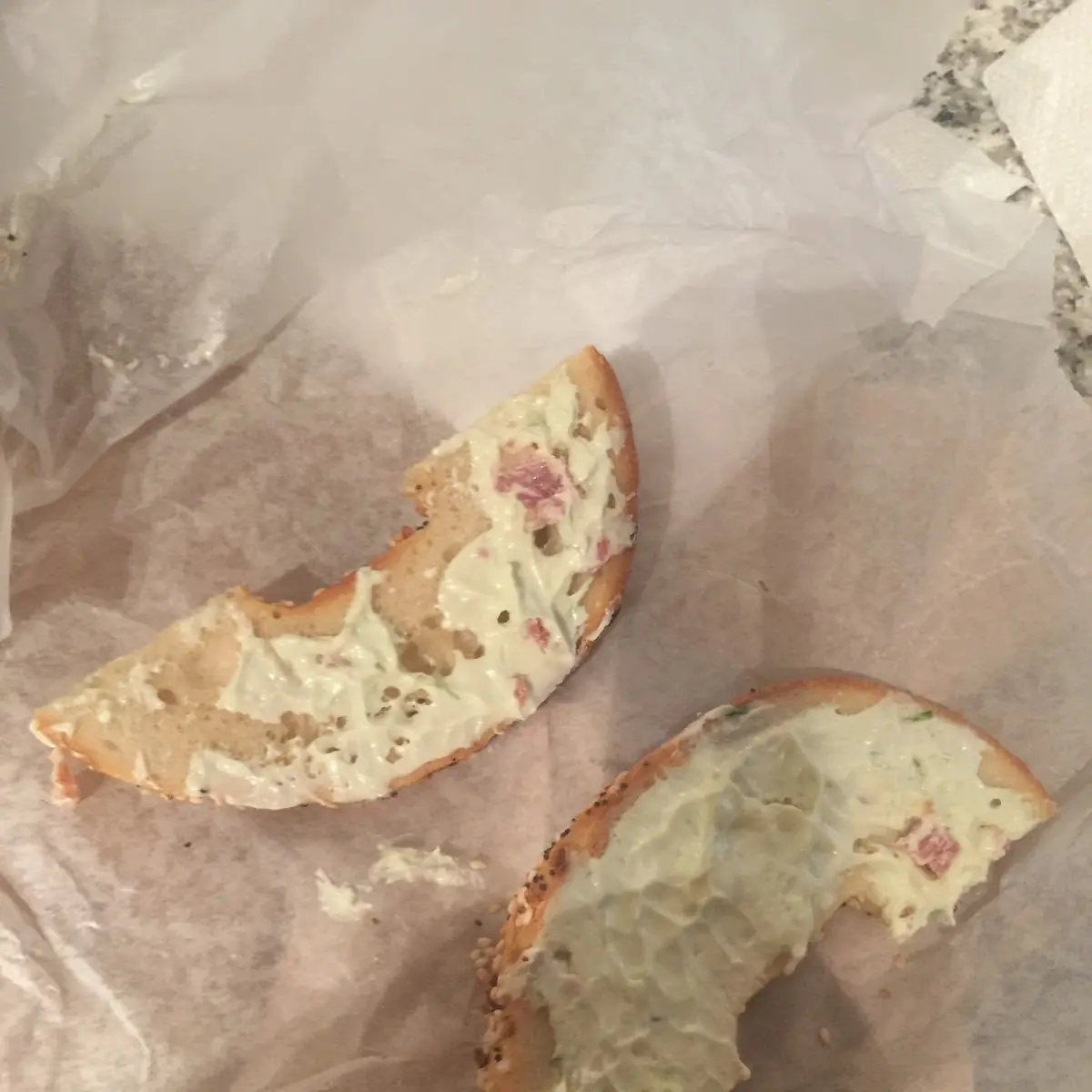 Bacon and Cream Cheese Bagel