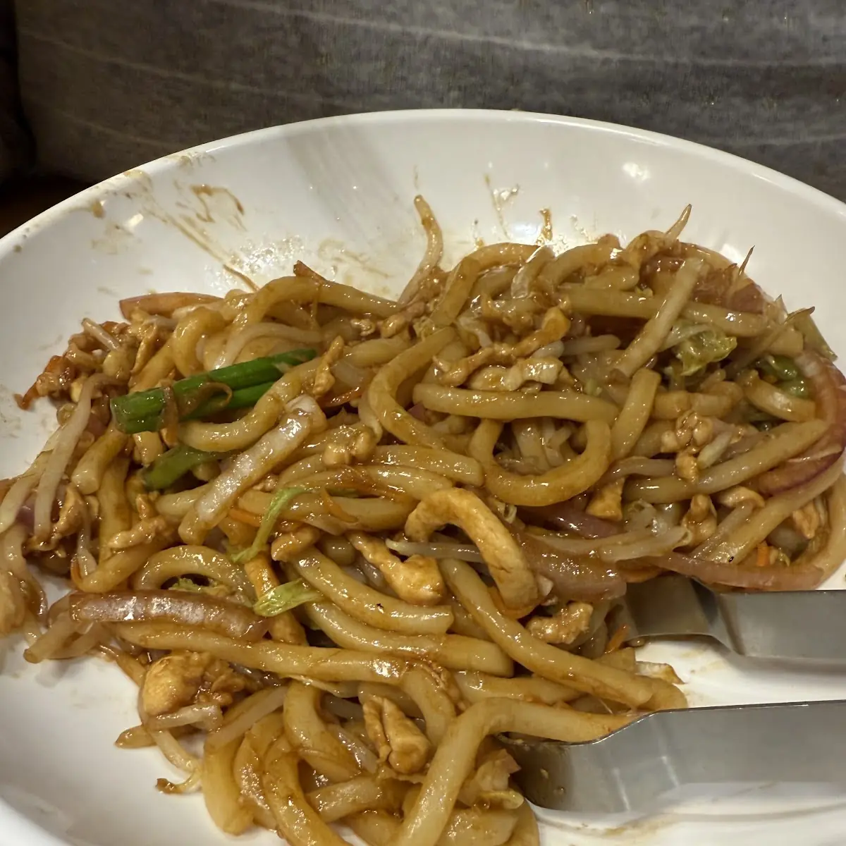Udon Noodles with Chicken