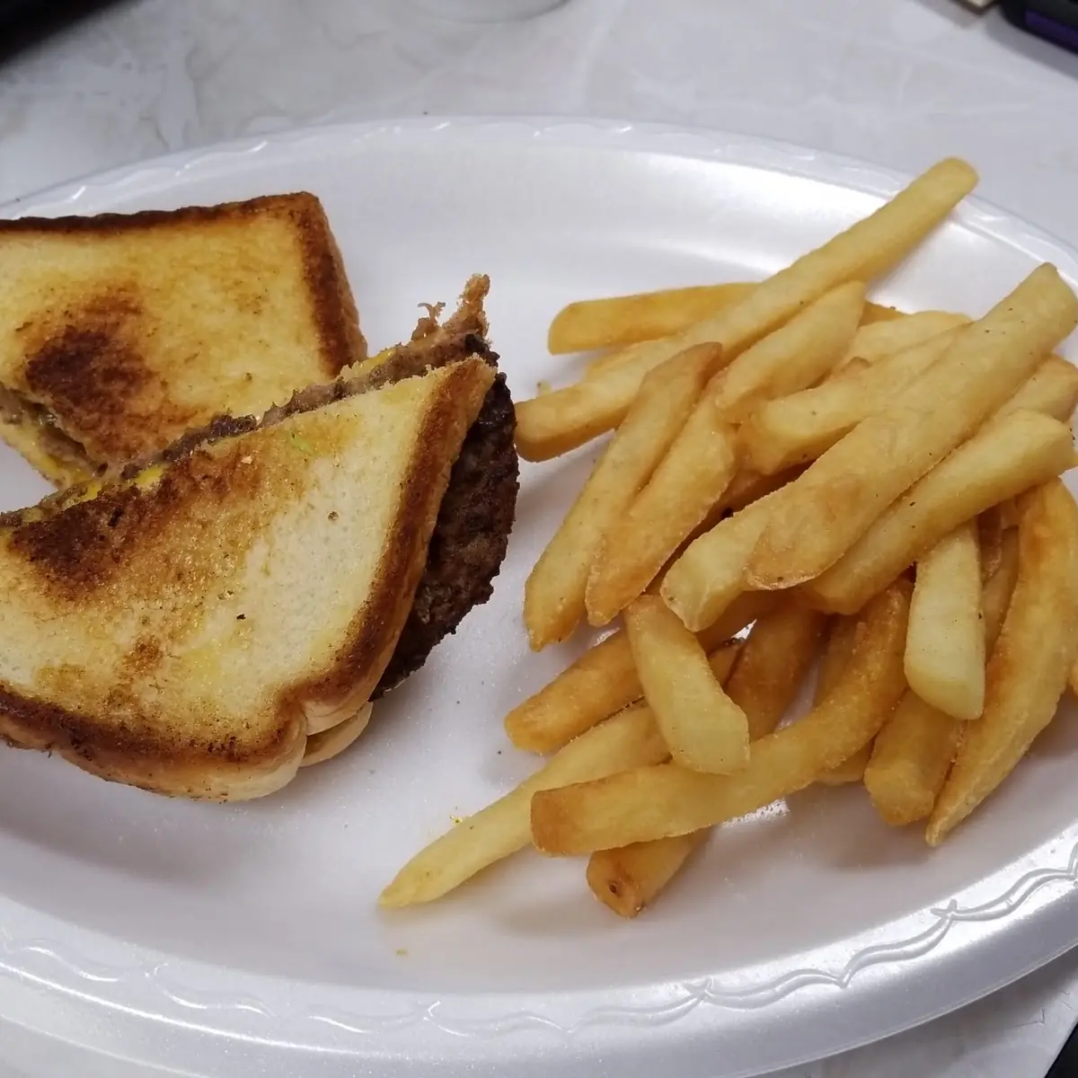 Grilled Ham & Cheese with Fries