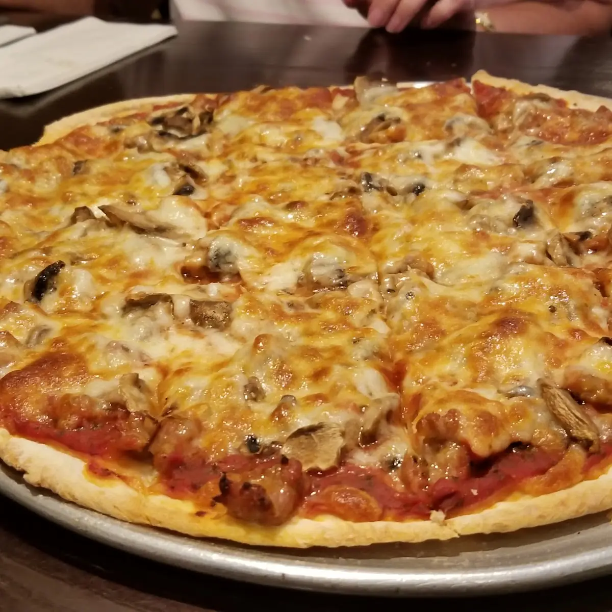 Cheese and Sausage Pizza