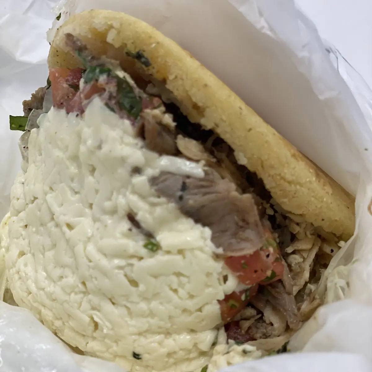 Chicken Avocado Arepa