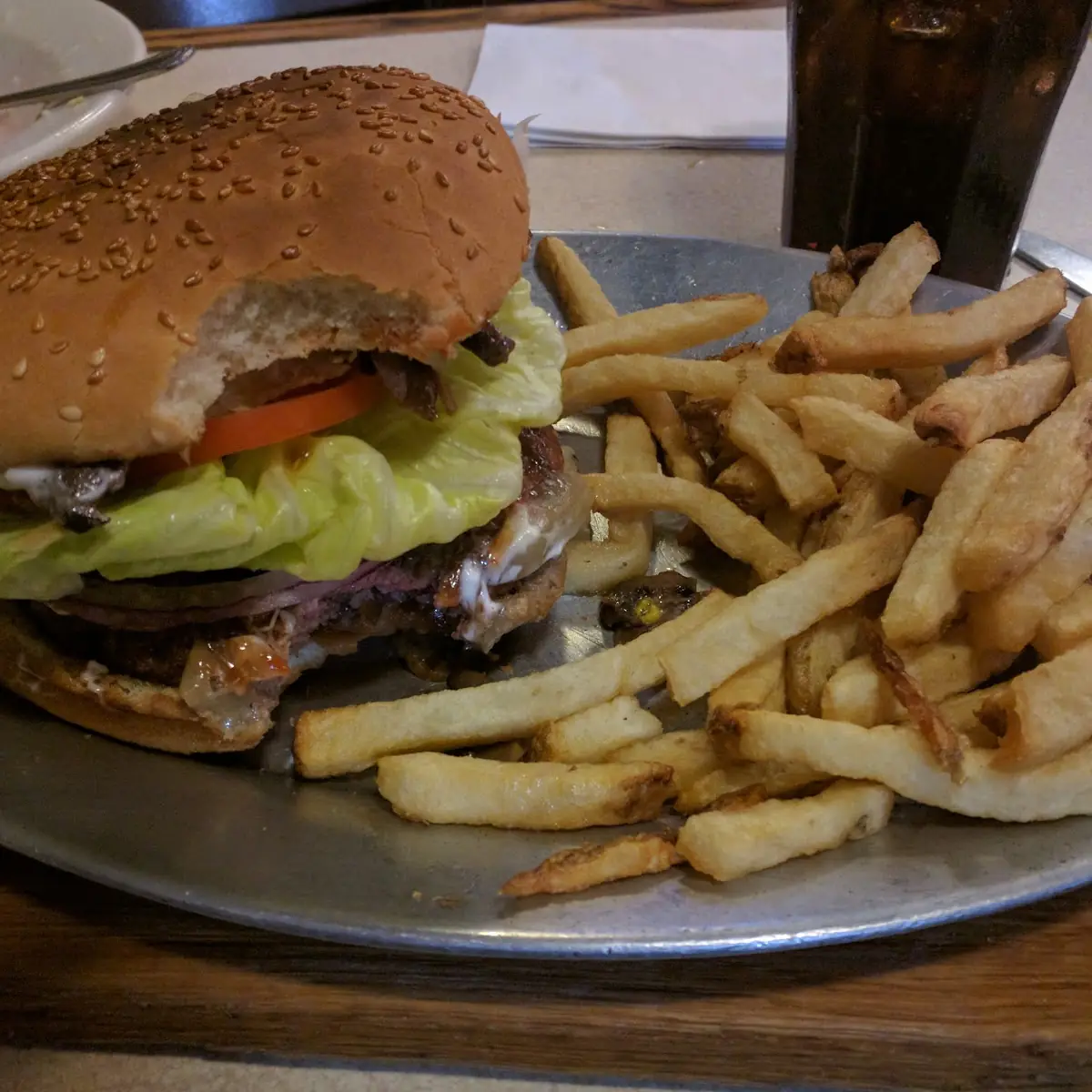 Mushrooms and Grilled Onions