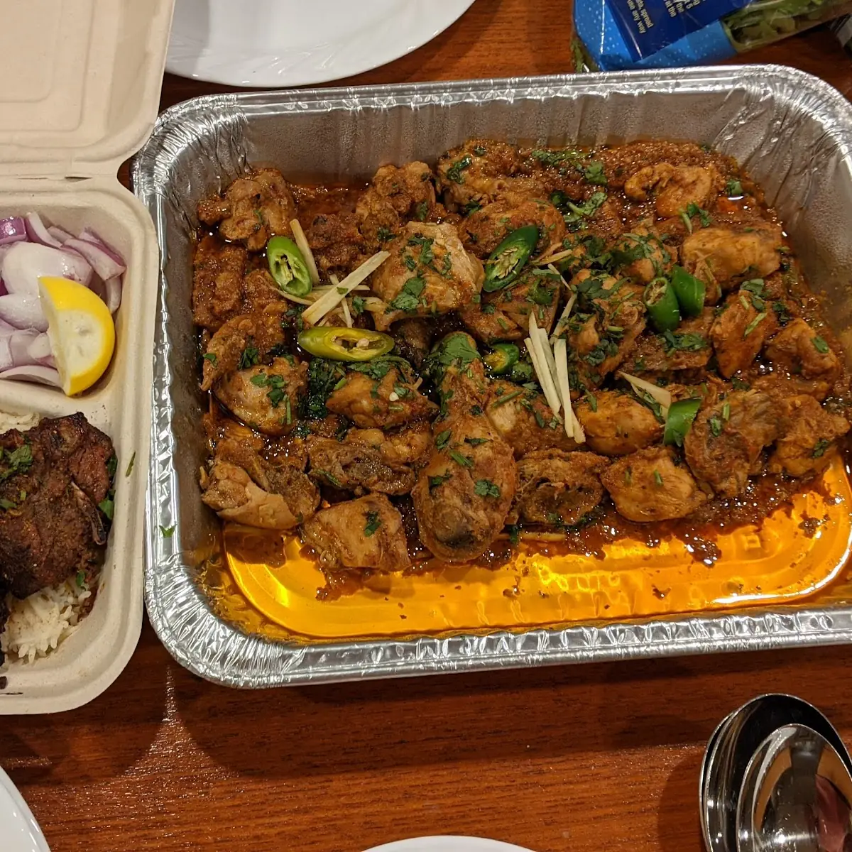 Lamb Chops and Chicken Kirahai