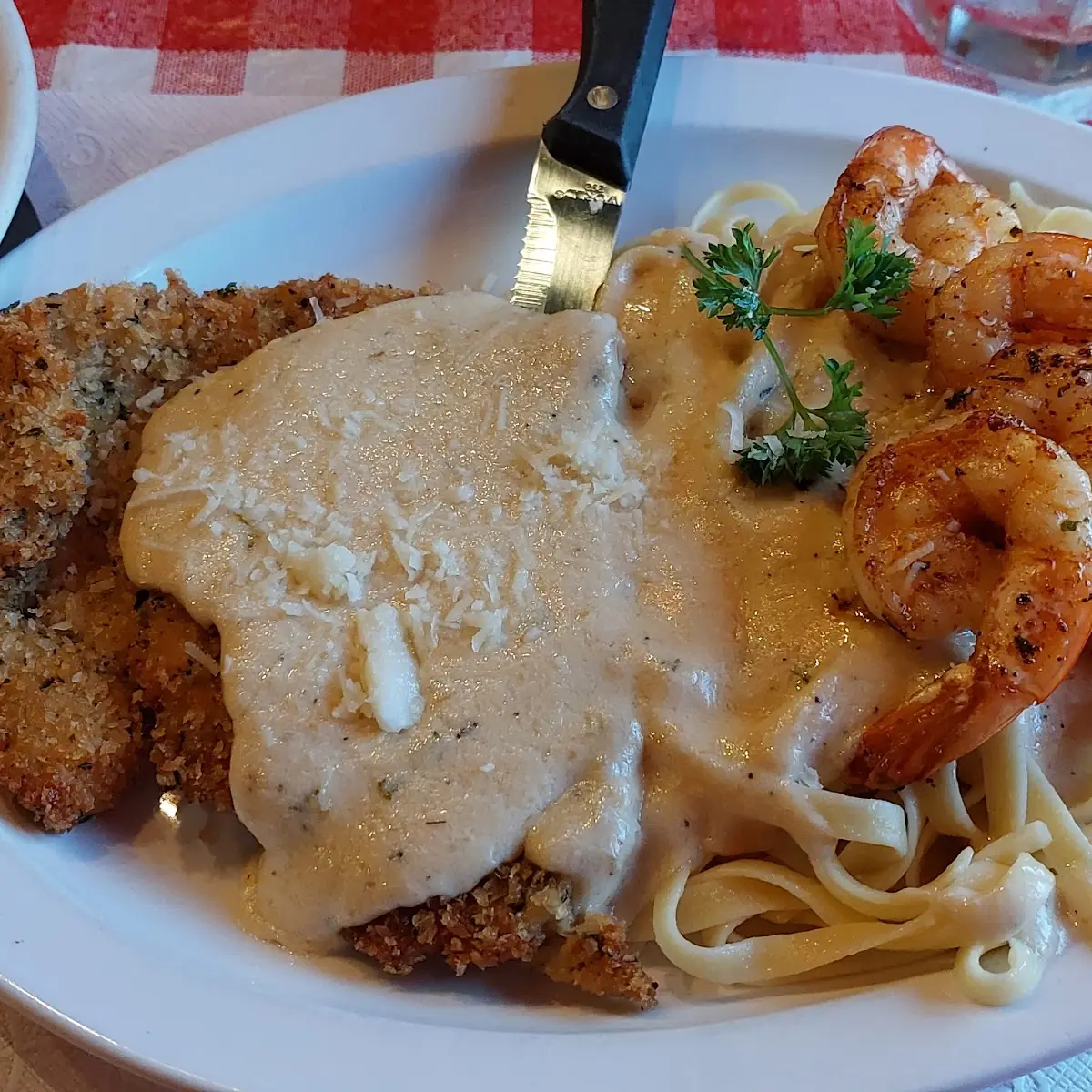 Chicken Parmesan Alfredo