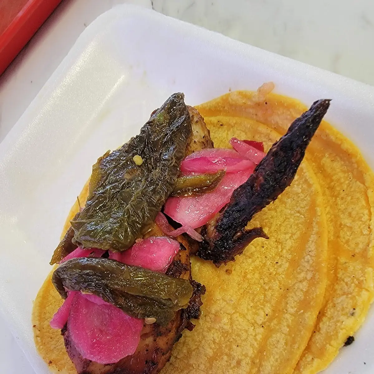 Pollo Asado Taco Plate