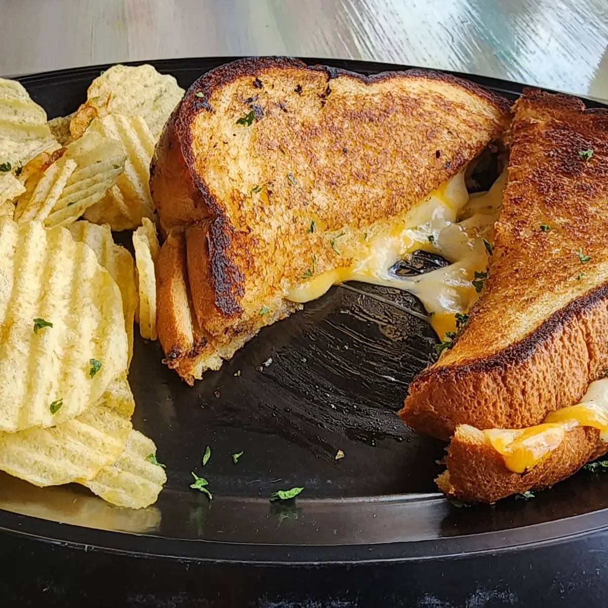 3 Cheese Grilled Cheese Sandwich