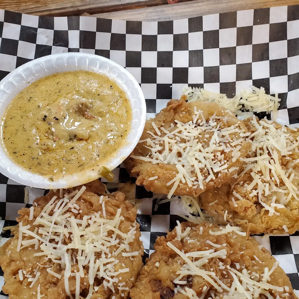 Fried Green Tomatoes with Julie Sauce