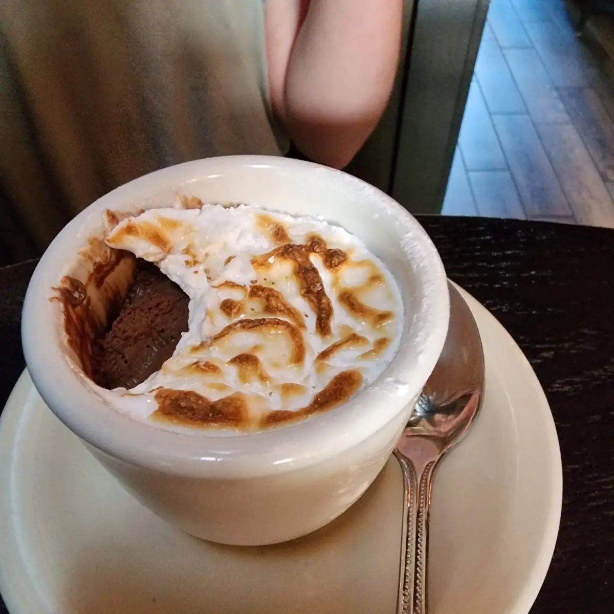 Chocolate Mousse with Toasted Marshmallow