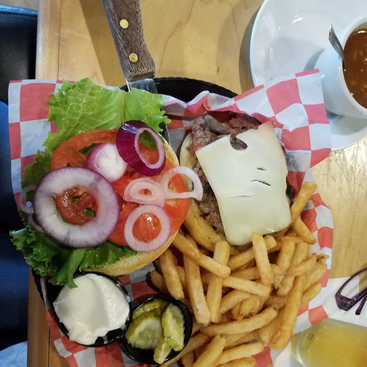 Mushroom Swiss Burger