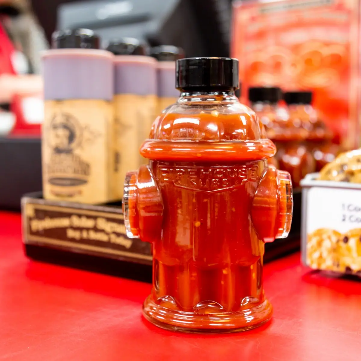 Fire Hydrant Hot Sauce Bottle