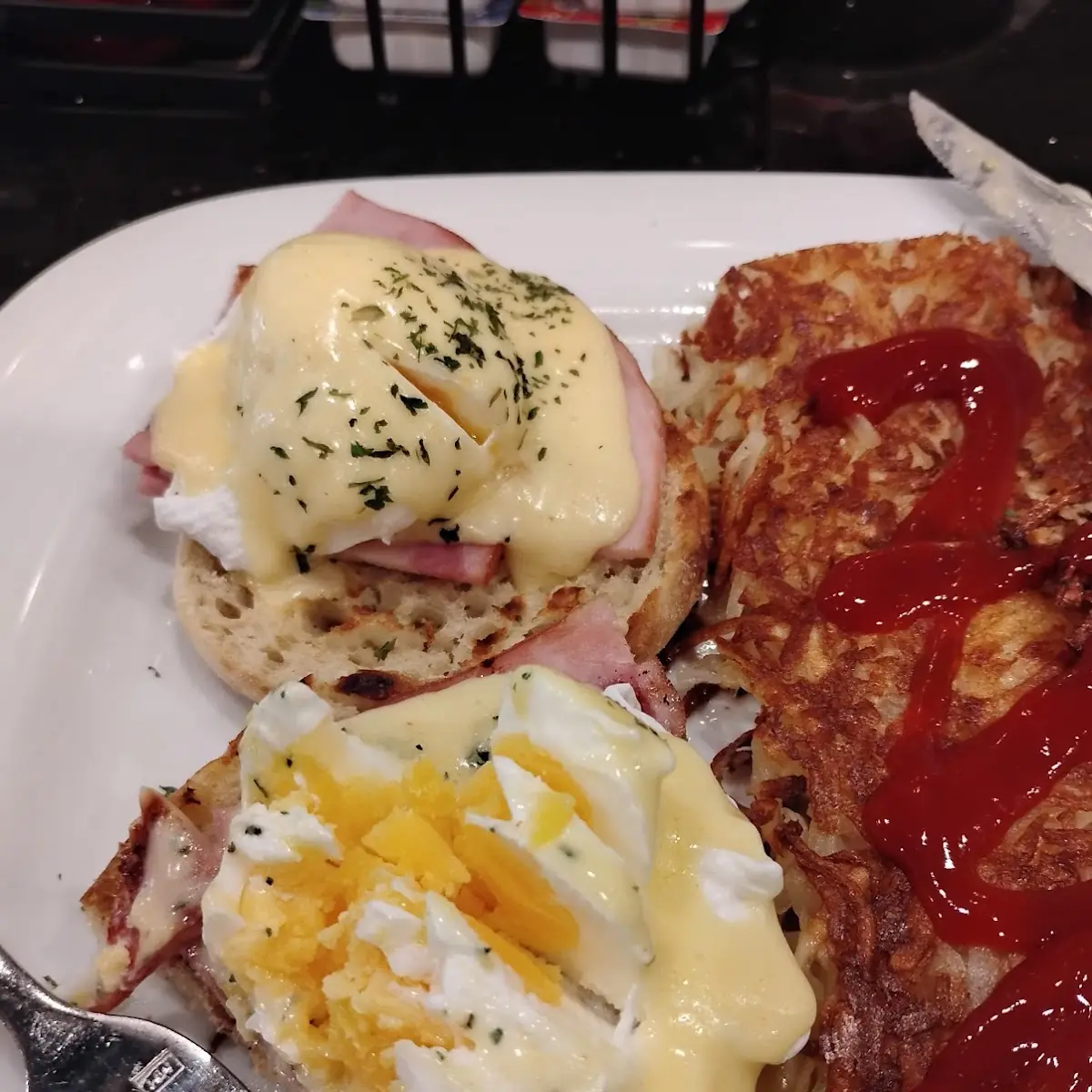 Hard Boiled Eggs Benedict