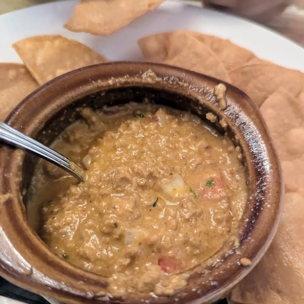 Chips & Chori-Queso Dip