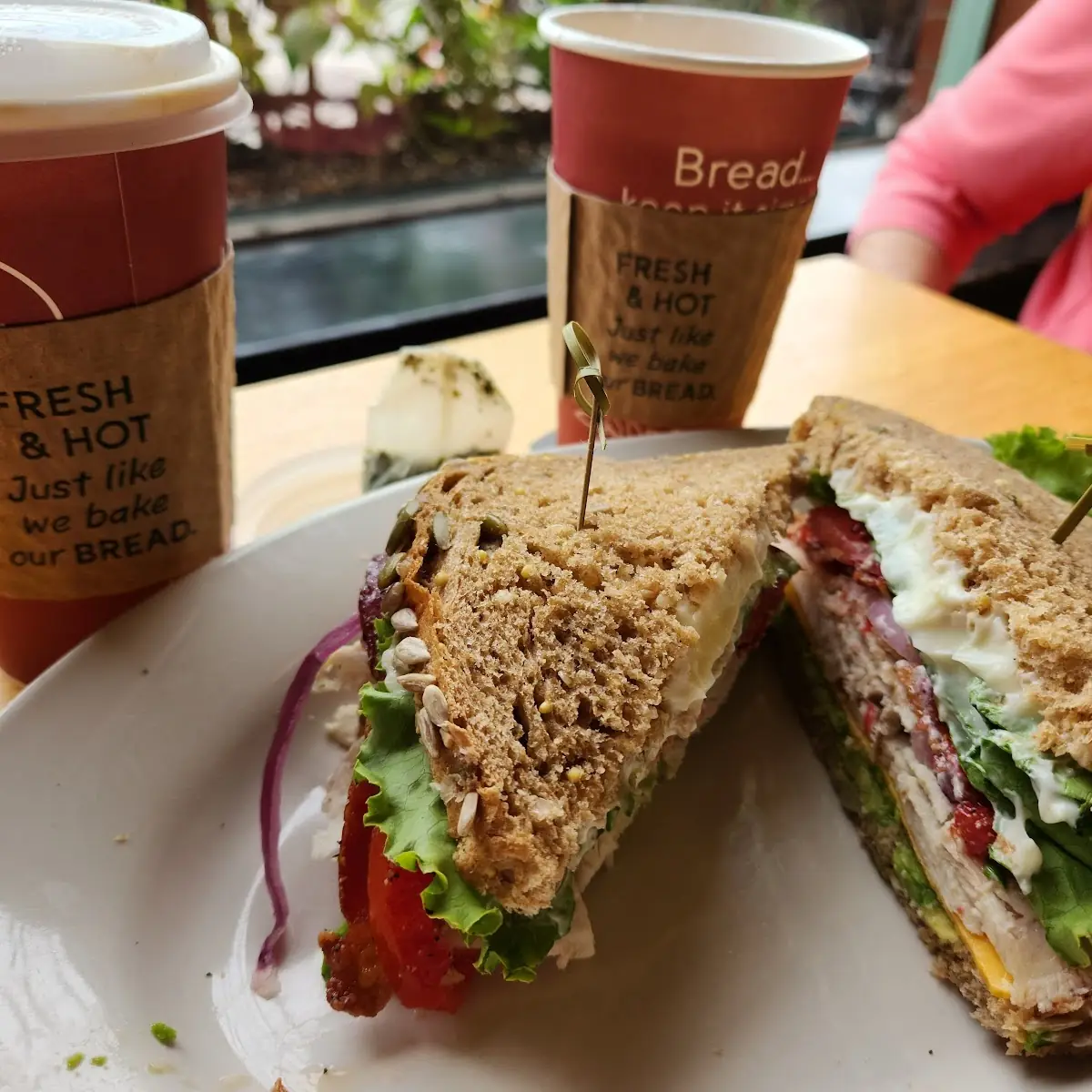 Turkey Bacon Avocado Cheese Sandwich