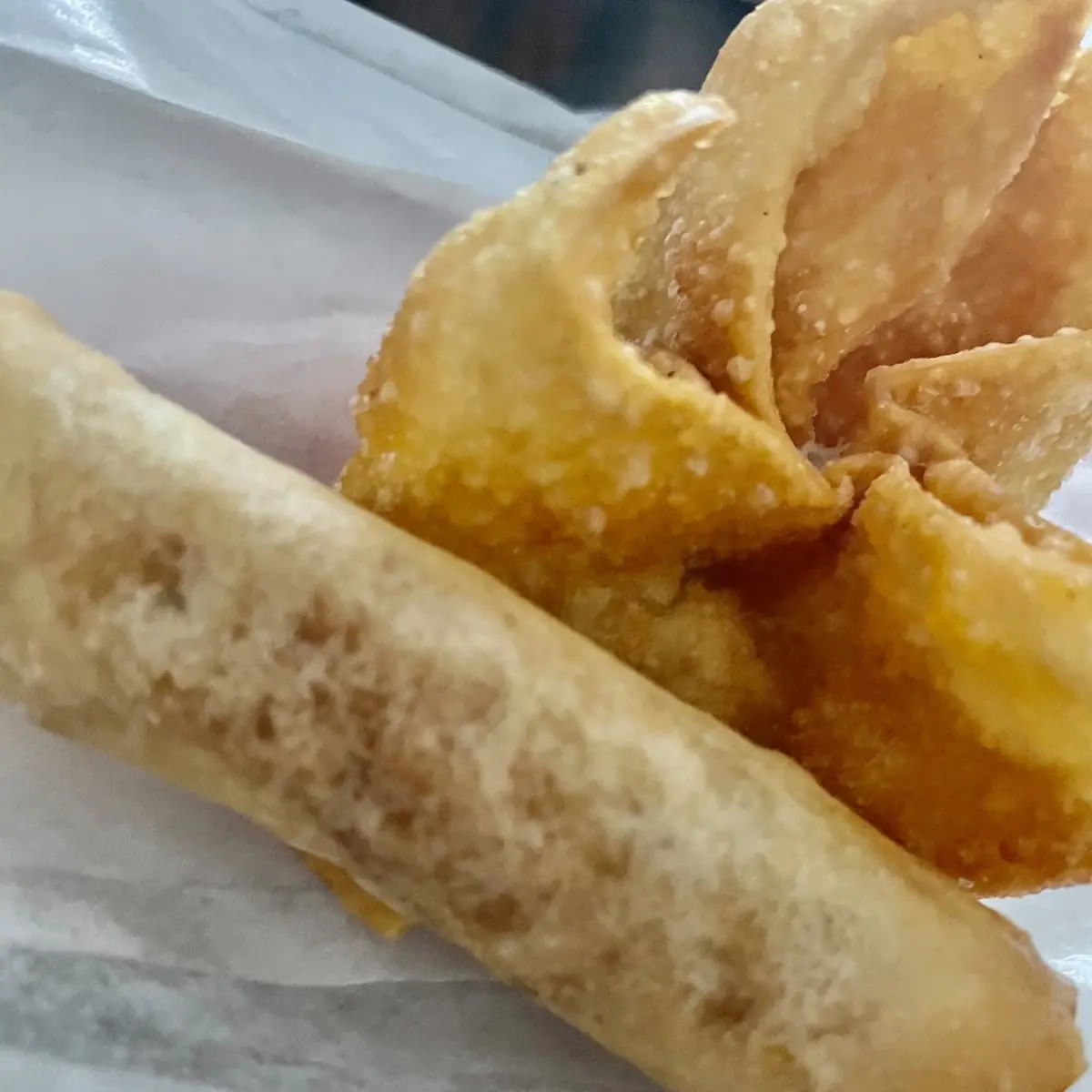 Egg Roll & Crab Rangoon