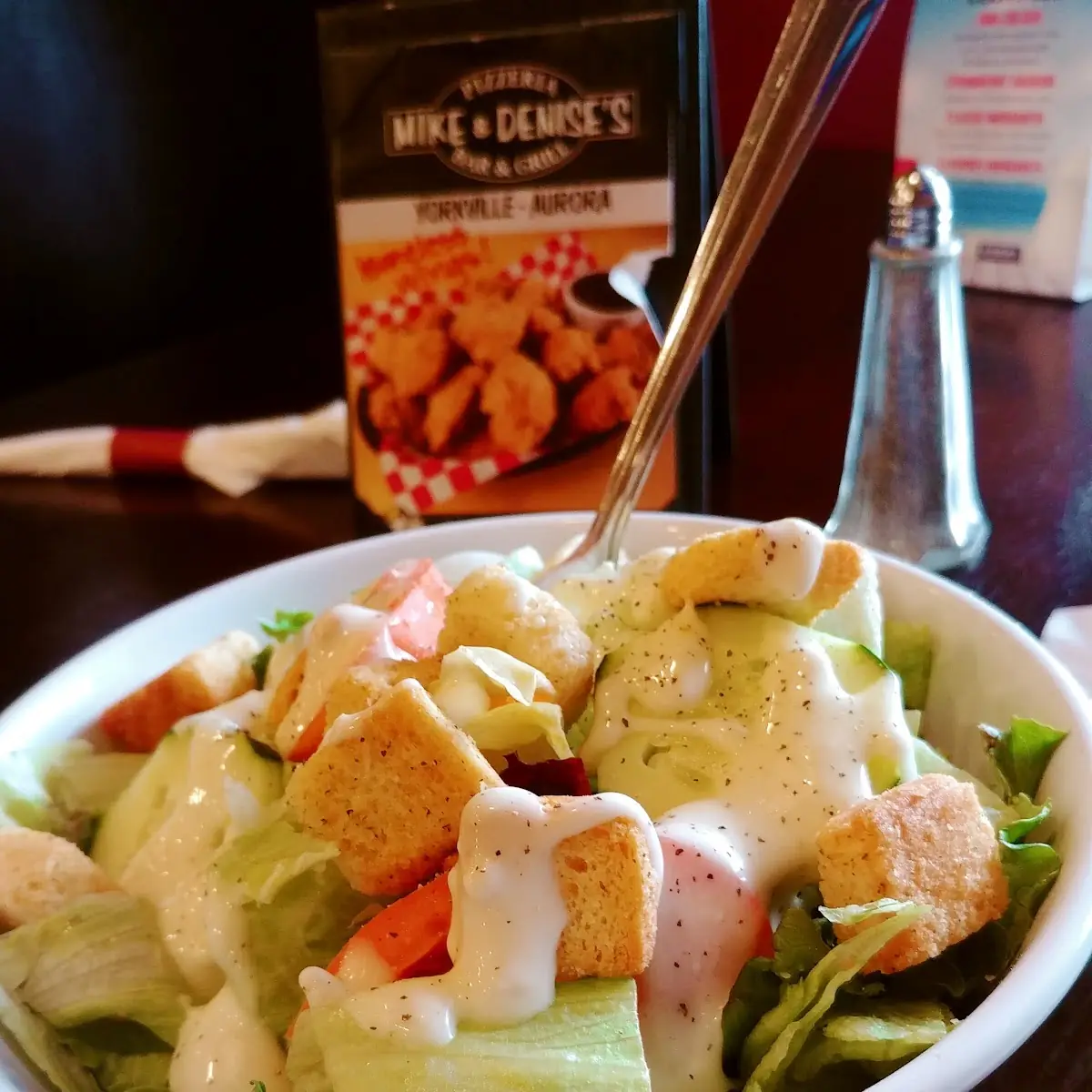 Large Side Salad or Soup Included