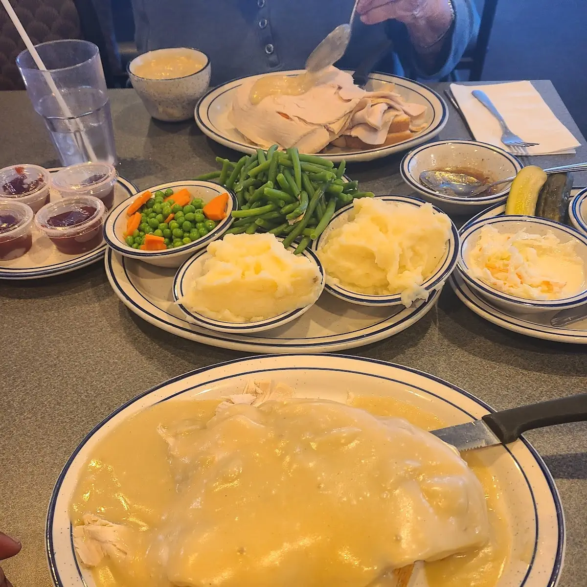 Hot Open Turkey Dinner