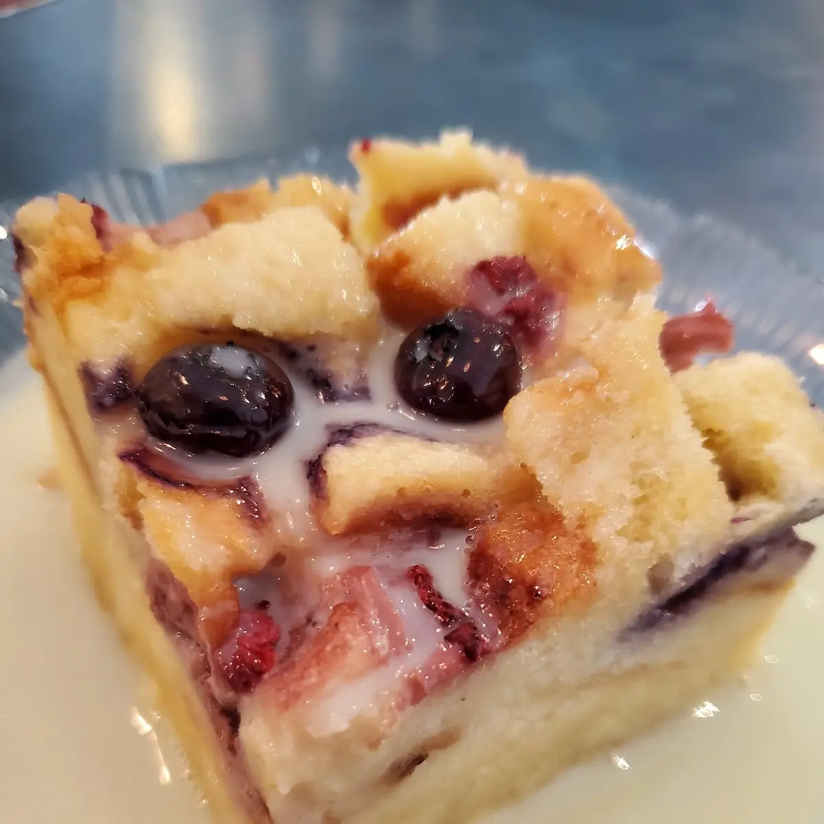 Red White and Blue Bread Pudding