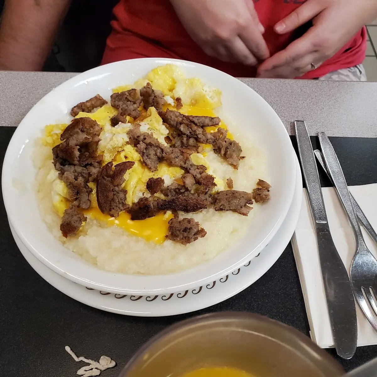 Sausage Egg & Cheese Grits Bowl