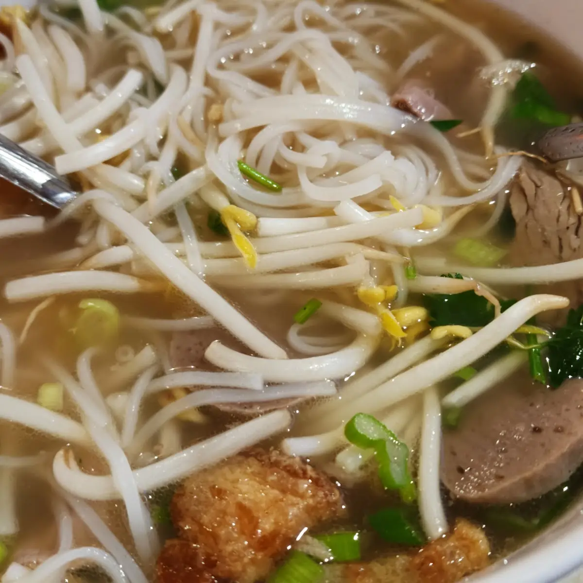 Combination Pho with Crispy Pork Belly