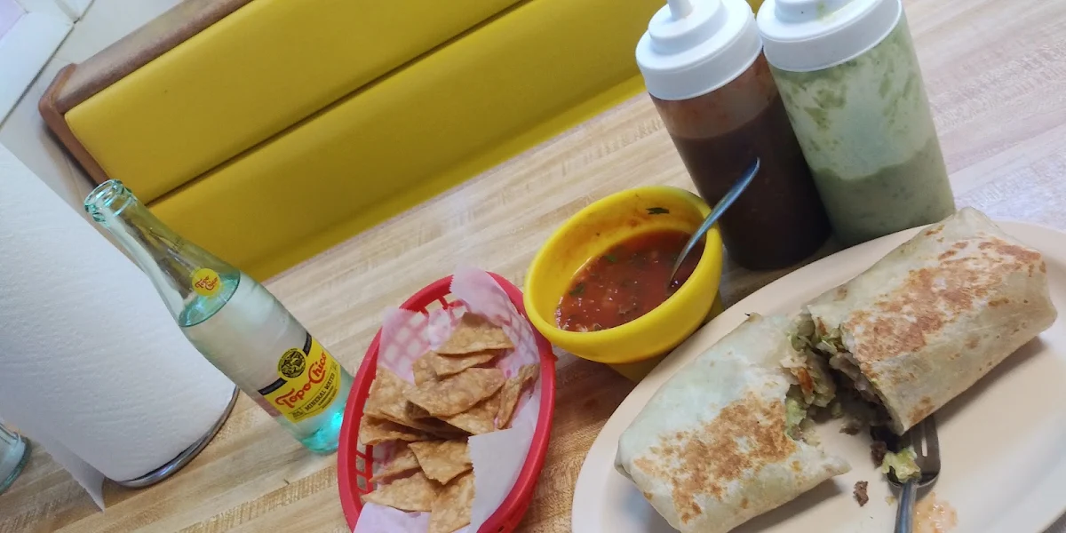 Carne Asada Burrito and Chips and Salsa