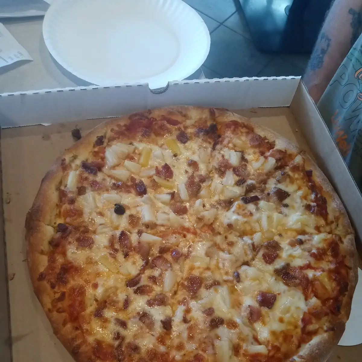 Bacon Pineapple Pizza