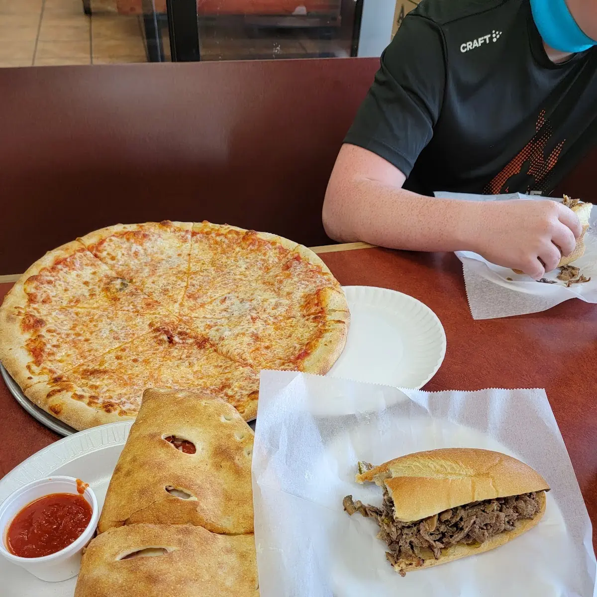 Calzone Cheese Pizza Philly Cheesesteak
