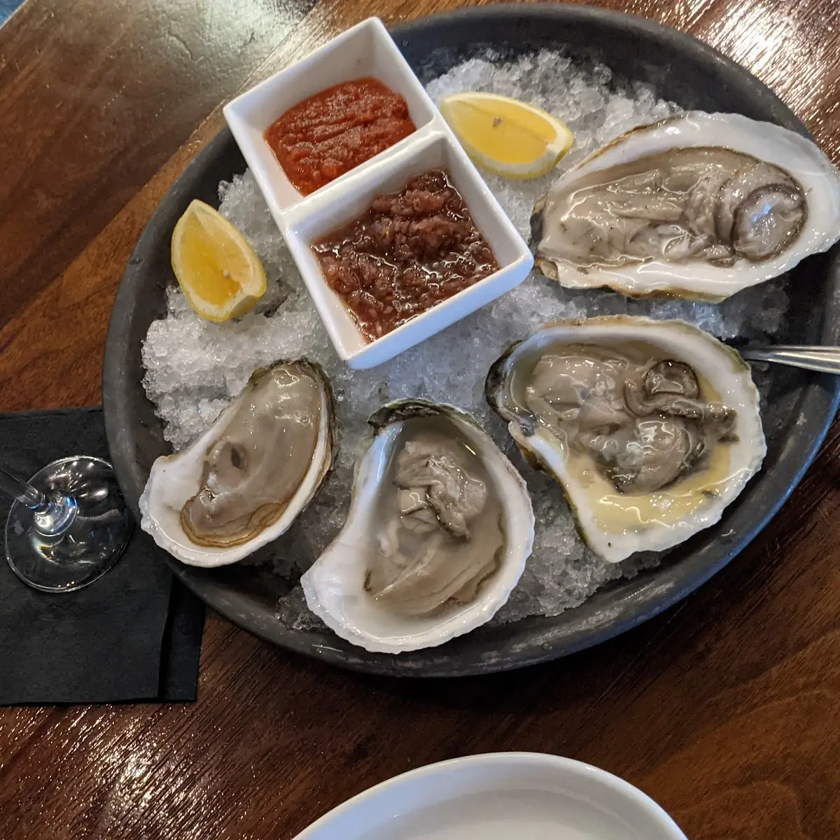 Half Dozen Oysters Blackberry Pei