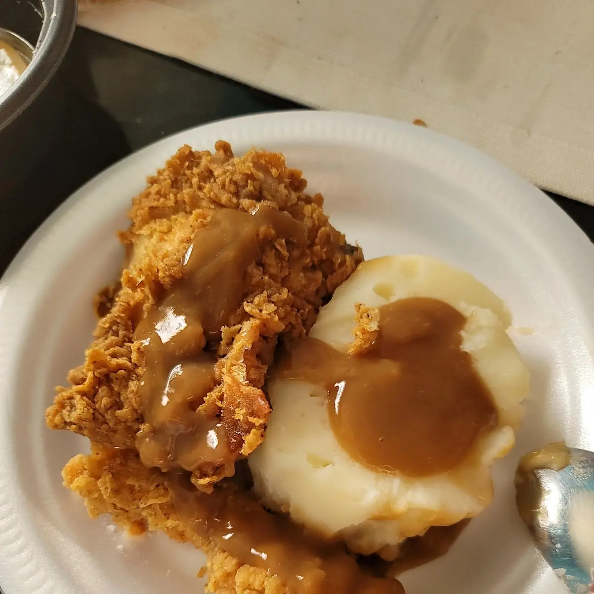 Fried Chicken Gravy Mashed Potatoes with Gravy