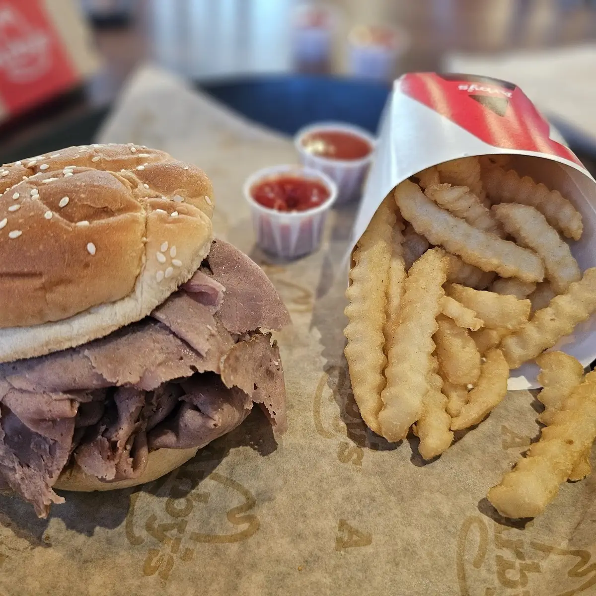 Quarter Pound Chopped Brisket Sandwich