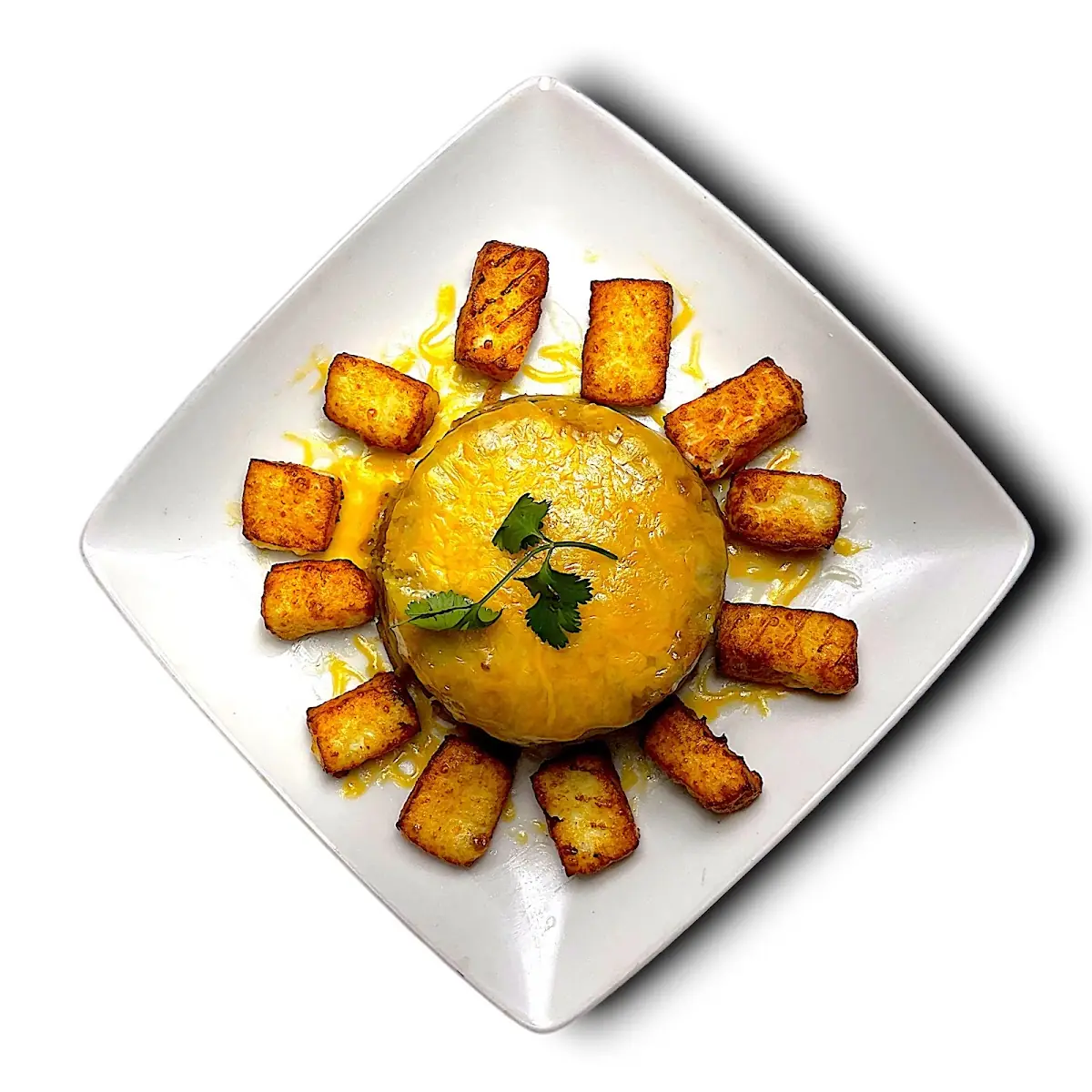Mofongo De Queso Fried Cheese Mashed Green Plantains