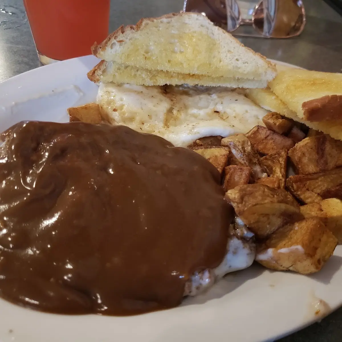 Country Fried Steak and Eggs