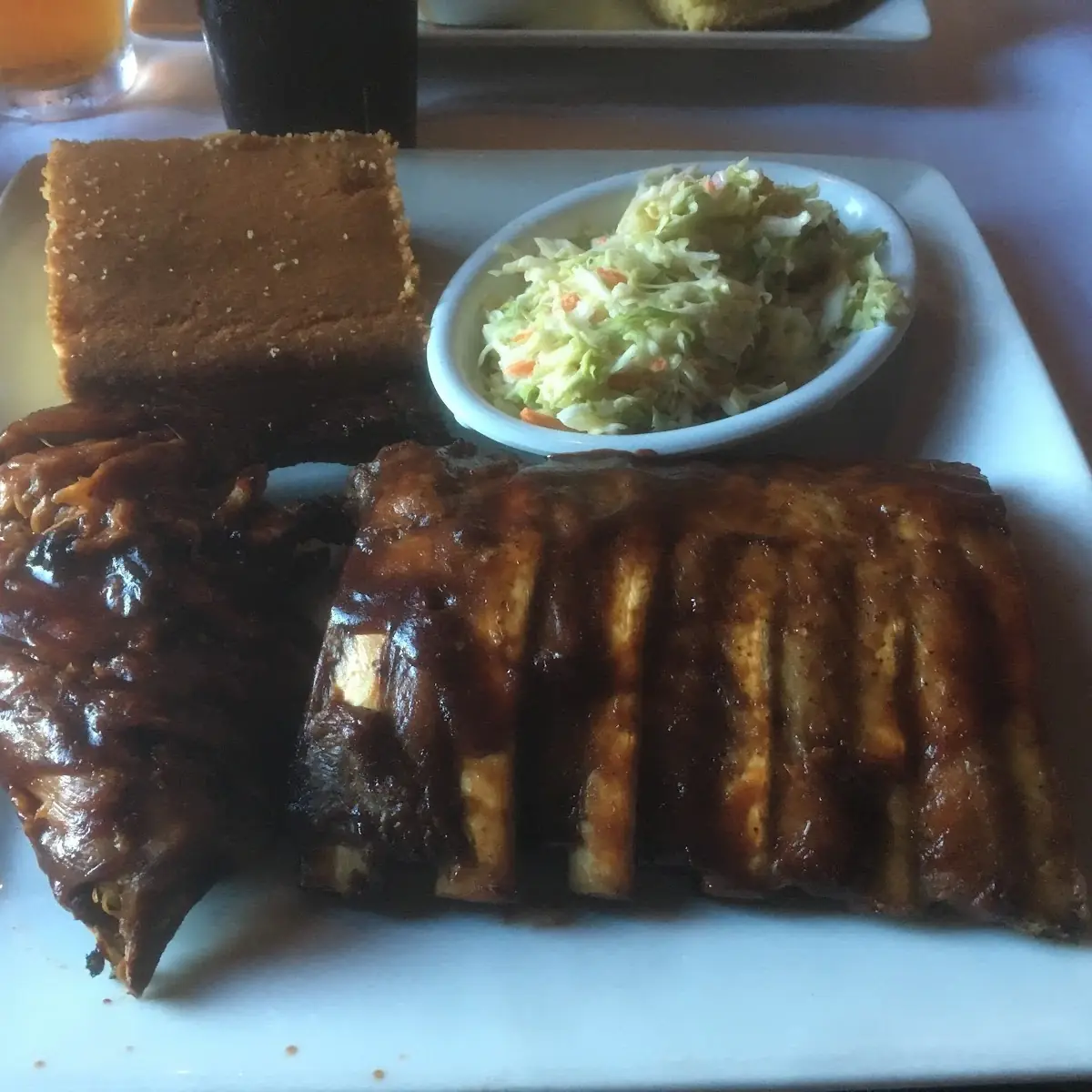 BBQ Baby Back Ribs Rack and a Half