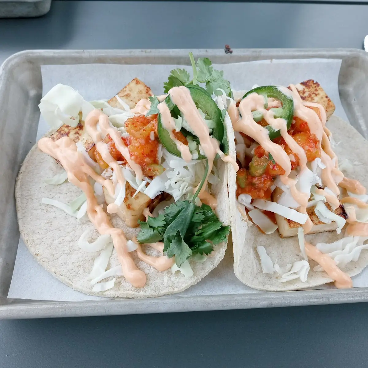 Spicy Tofu Tacos