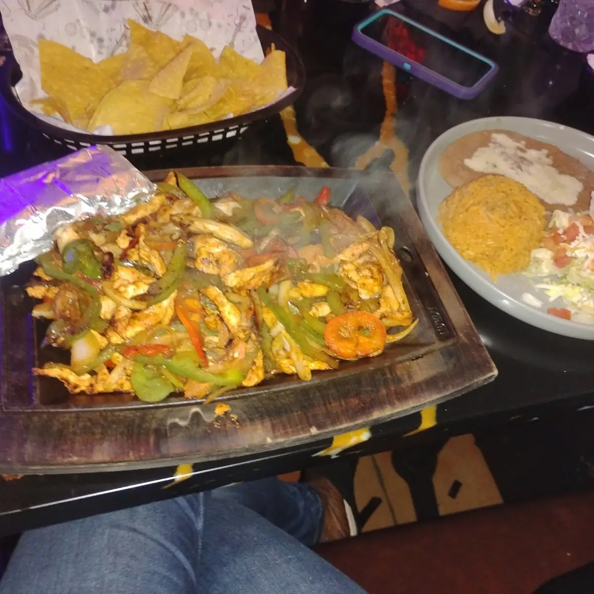 Steak Shrimp Fajitas