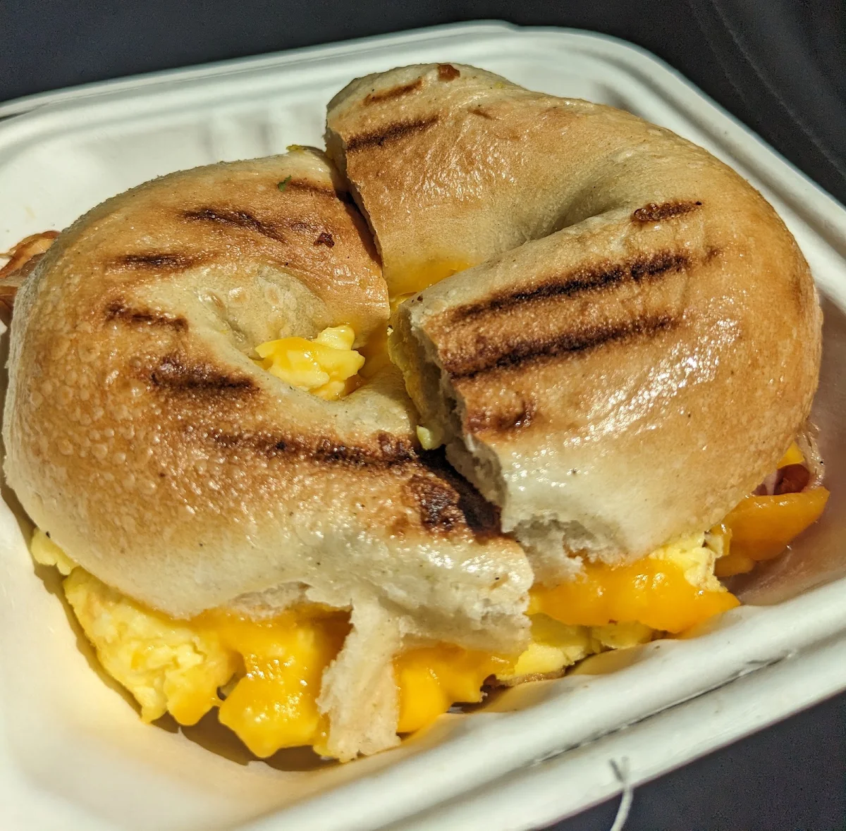Bacon Egg and Cheese Plain Bagel