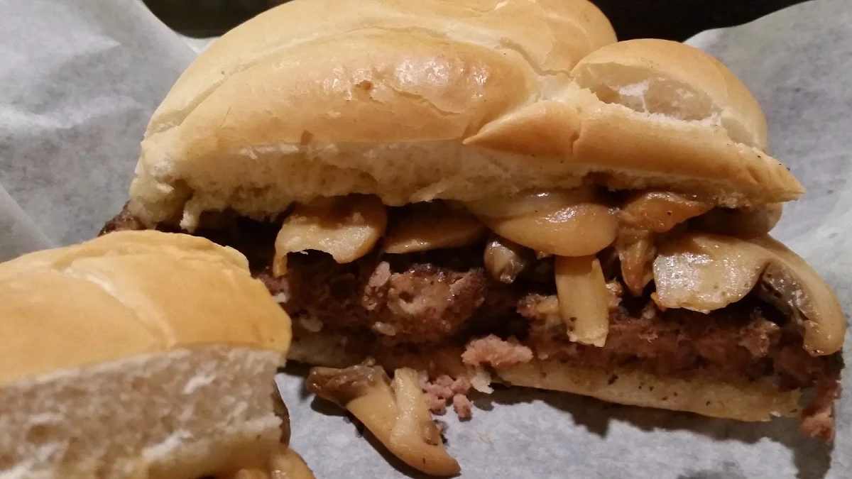 Mushroom and Swiss Burger