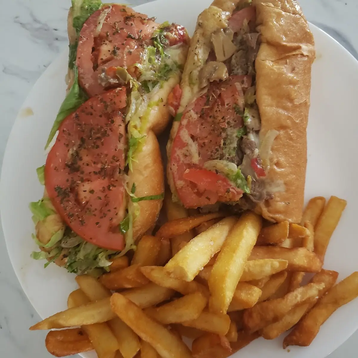 Philly Cheesesteak and Fries