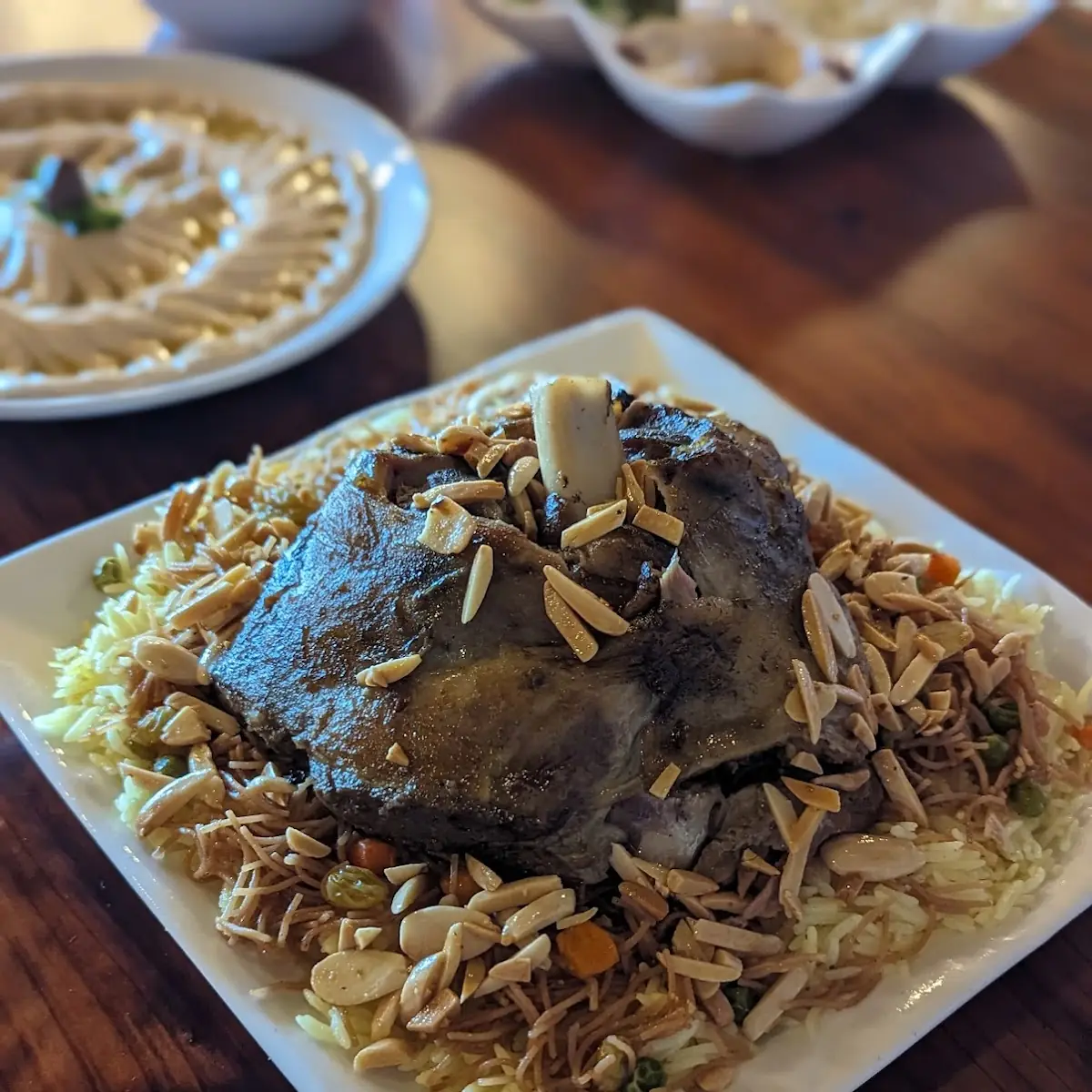 Lamb Shank with Rice Platter
