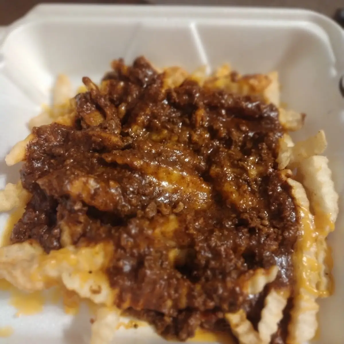 Crinkle Cut Chili Cheese Fries