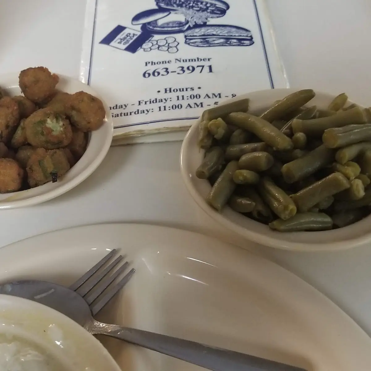 Country Fried Steak Okra and Green Beans