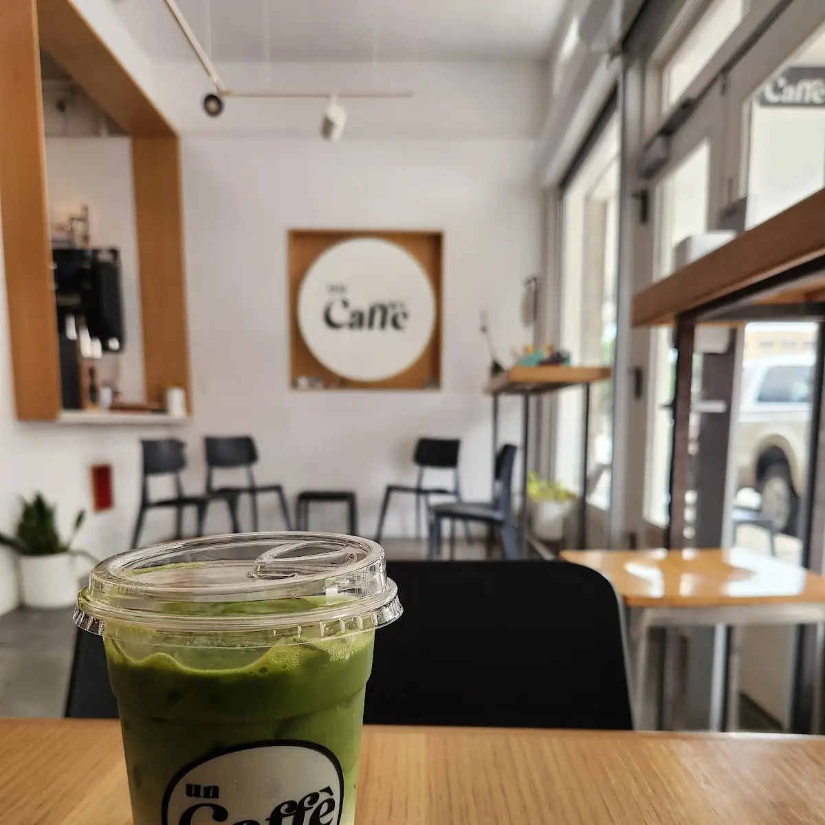 Iced Matcha Latte and Coffee