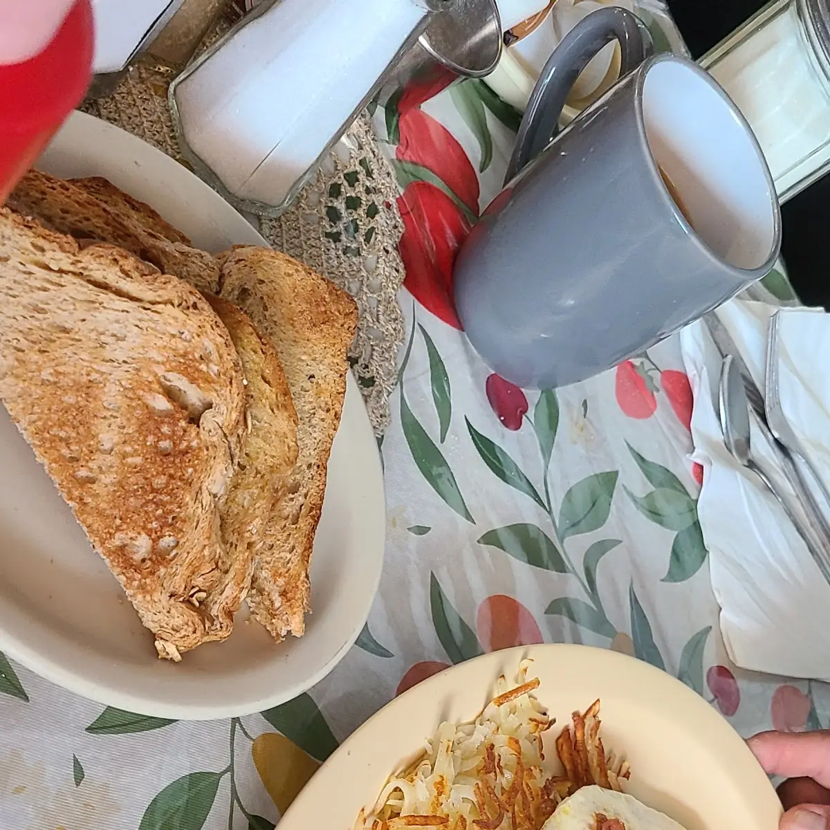 Hash Browns & Toast