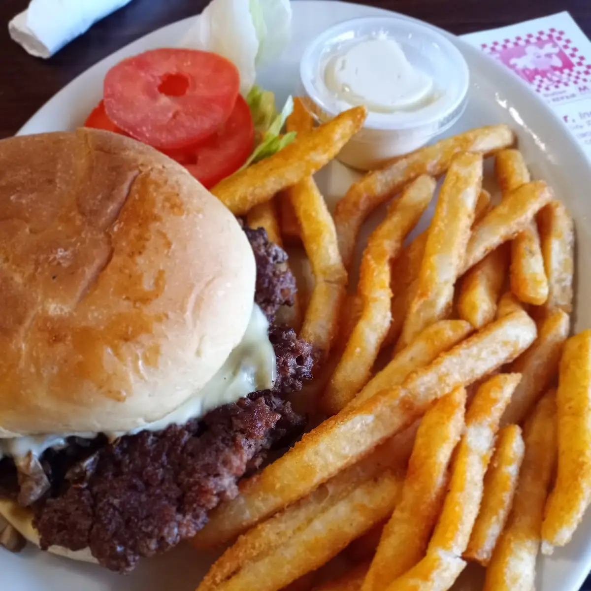 Mushroom Swiss Burger