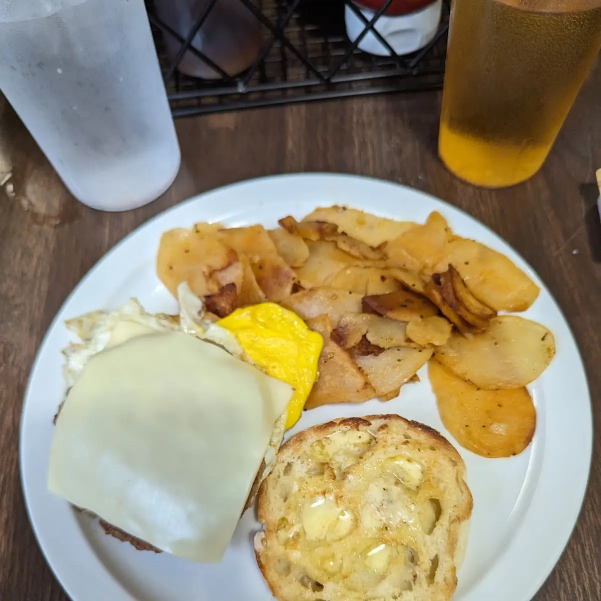 Muffin with Sausage Egg and Cheese Sandwich