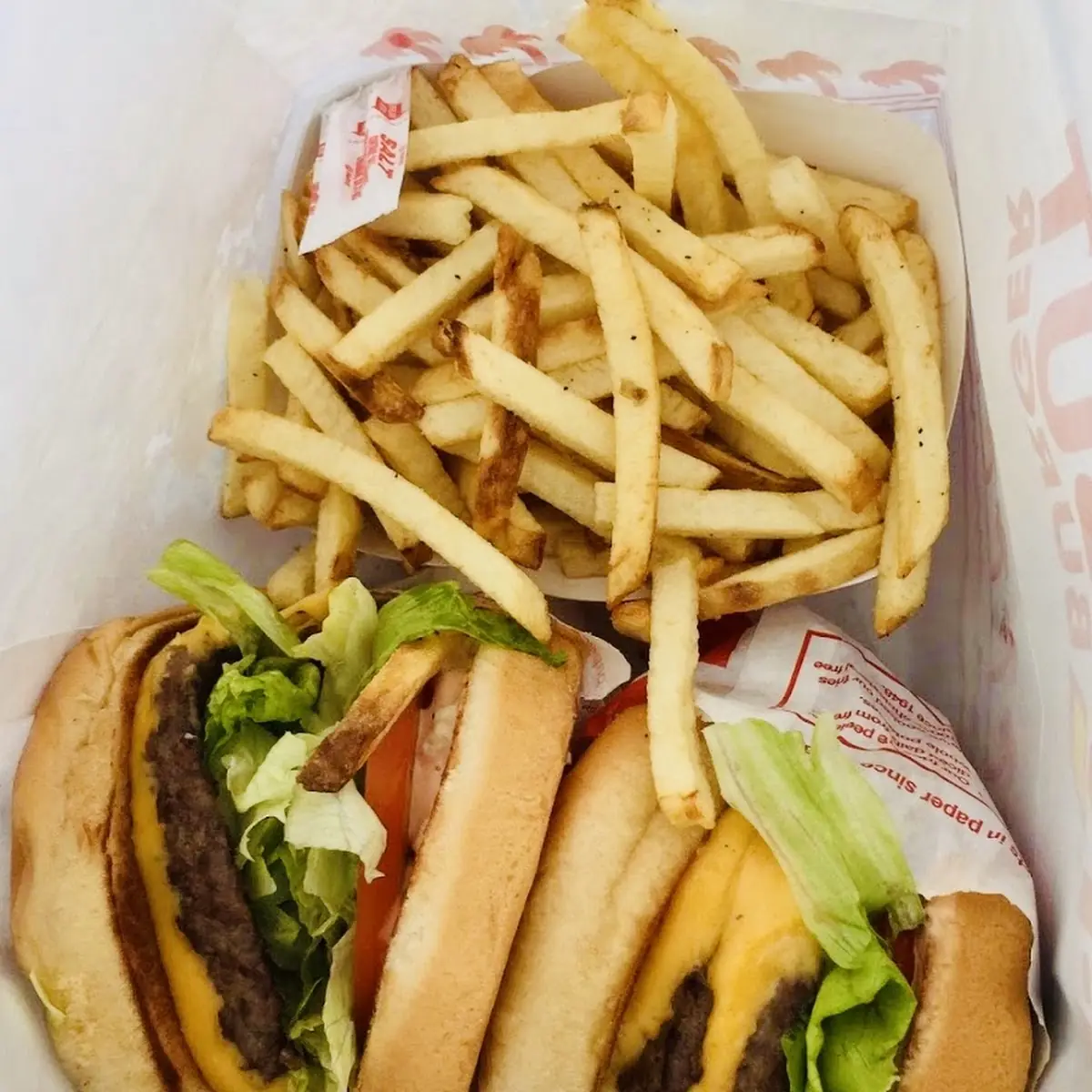 Double Double and Cheeseburger Meal
